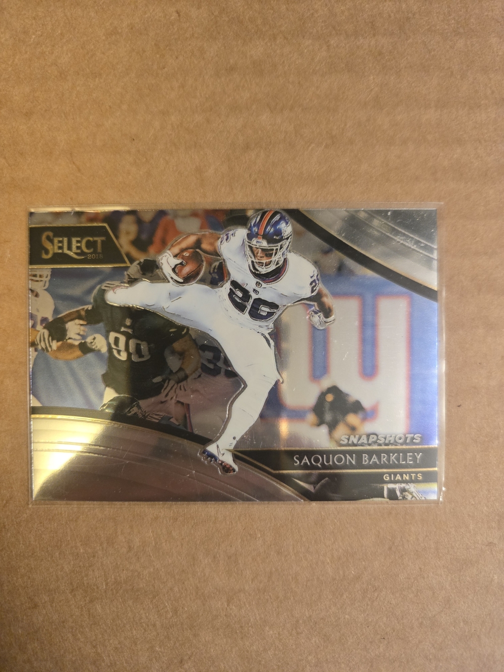 C01 2018 Panini Select Snapshots Saquon Barkley SN-16 Rookie RC Giants